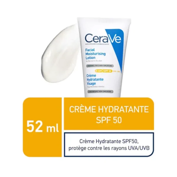 Cerave-Creme-Hydratante-Visage-SPF50-52m Cerave Crème Hydratante Visage SPF50 52ml