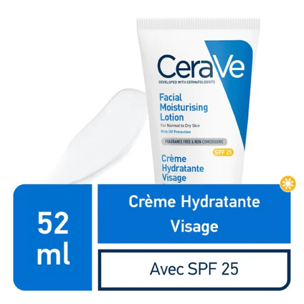 Cerave-Creme-Hydratante-Visage-SPF25-52ml- Cerave Crème Hydratante Visage SPF25 52ml