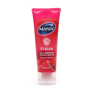 Manix-Fraise-Gel-Lubrifiant-80ml Manix Effect Gel Lubrifiant 80ml