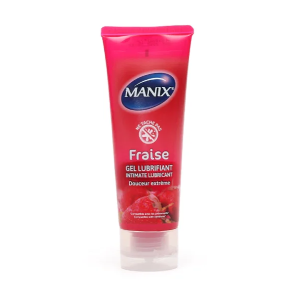 Manix-Fraise-Gel-Lubrifiant-80ml Manix Effect Gel Lubrifiant 80ml