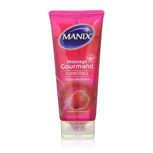 Manix-Gel-Massage-Gourmand-Fraise-200ml- Manix Gel Massage Gourmand Fraise 200ml
