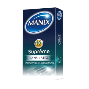 Manix-Supreme-Sans-Latex-10-Preservatifs- Manix Suprême Sans Latex 10 Préservatifs