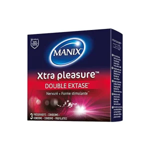 Manix-Xtra-Pleasure-3-Preservatifs Manix Xtra Pleasure 3 Préservatifs